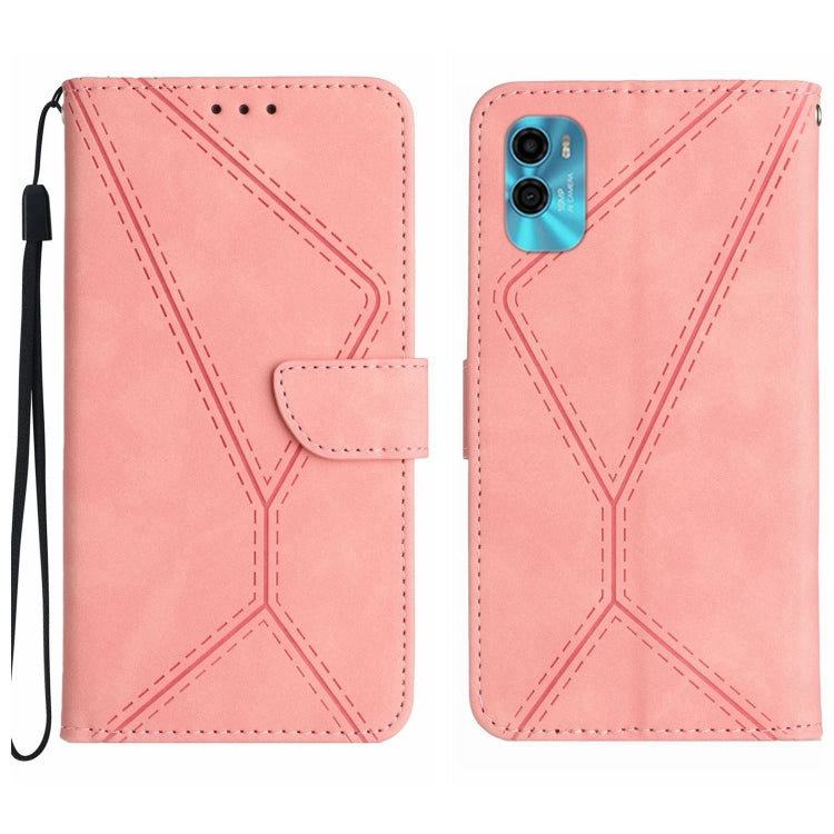 Stitching Embossed Leather Phone Case, For Motorola Moto E22 / E22i 4G, For Motorola Moto E22S / G22 4G, For Motorola Moto G52J, For Motorola Moto G Stylus 5G 2022