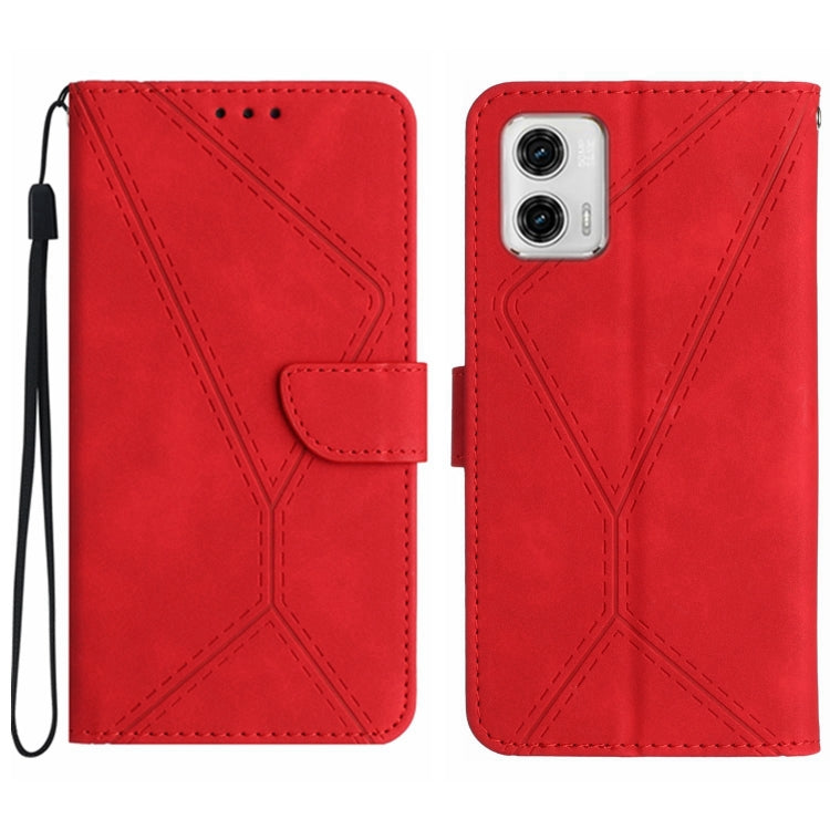 Stitching Embossed Leather Phone Case, For Motorola Moto G 5G 2023, For Motorola Moto G Play 2023, For Motorola Moto G72 4G, For Motorola Moto E22 / E22i 4G