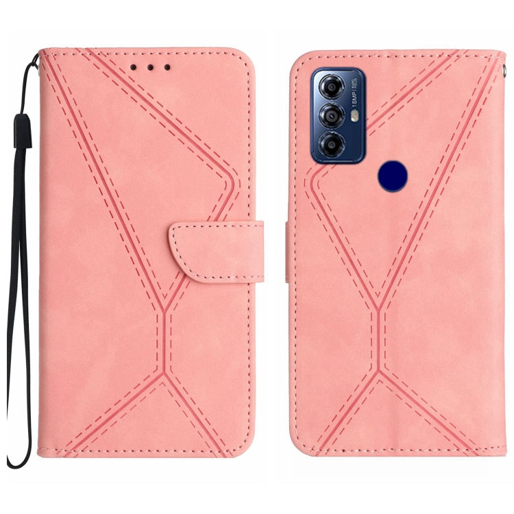 Stitching Embossed Leather Phone Case, For Motorola Moto G 5G 2023, For Motorola Moto G Play 2023, For Motorola Moto G72 4G, For Motorola Moto E22 / E22i 4G