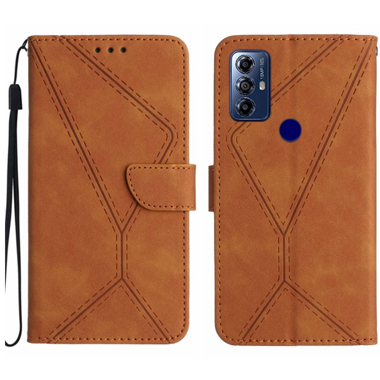 Stitching Embossed Leather Phone Case, For Motorola Moto G 5G 2023, For Motorola Moto G Play 2023, For Motorola Moto G72 4G, For Motorola Moto E22 / E22i 4G