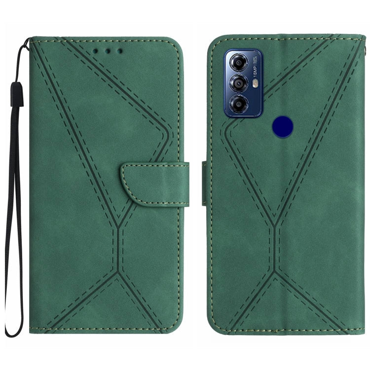 Stitching Embossed Leather Phone Case, For Motorola Moto G 5G 2023, For Motorola Moto G Play 2023, For Motorola Moto G72 4G, For Motorola Moto E22 / E22i 4G