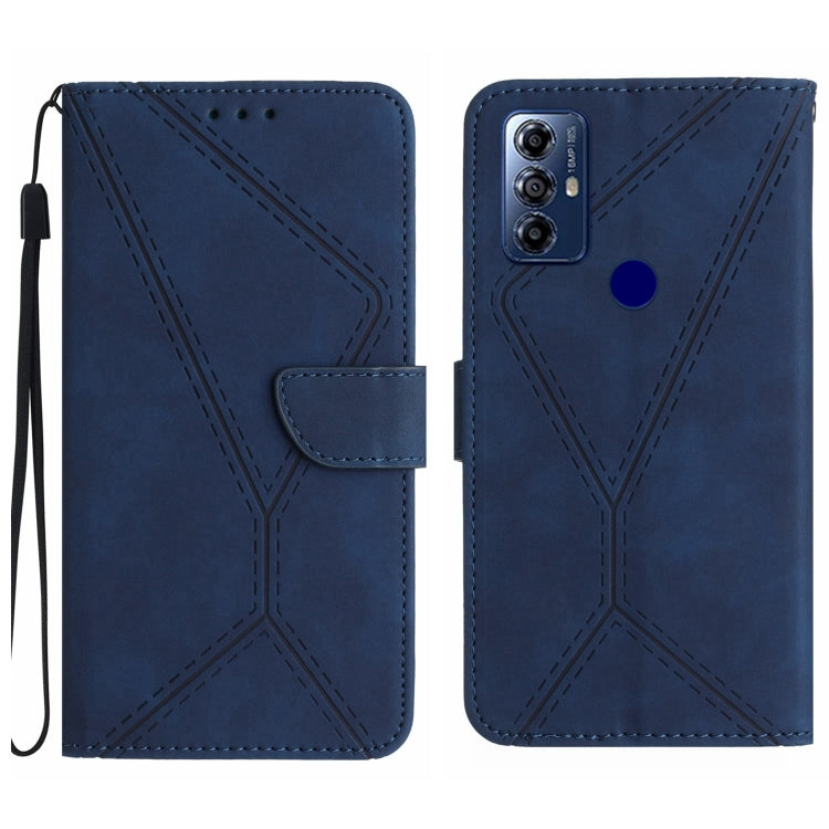 Stitching Embossed Leather Phone Case, For Motorola Moto G 5G 2023, For Motorola Moto G Play 2023, For Motorola Moto G72 4G, For Motorola Moto E22 / E22i 4G