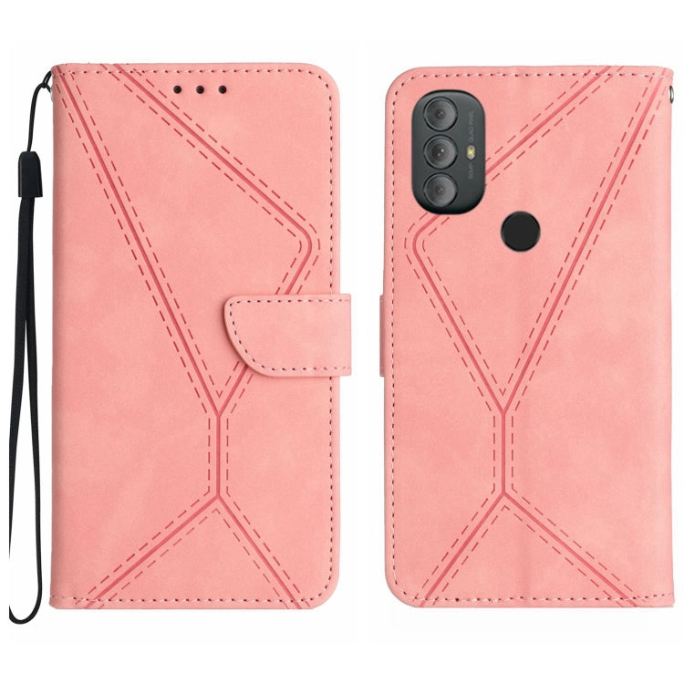 Stitching Embossed Leather Phone Case, For Motorola Moto G Stylus 4G 2022, For Motorola Moto G Power 2022