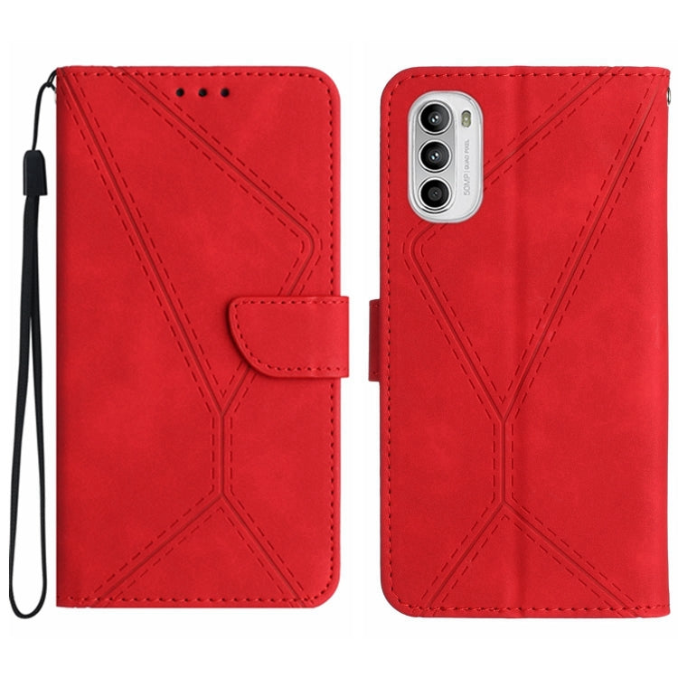 Stitching Embossed Leather Phone Case, For Motorola Moto E22 / E22i 4G, For Motorola Moto E22S / G22 4G, For Motorola Moto G52J, For Motorola Moto G Stylus 5G 2022