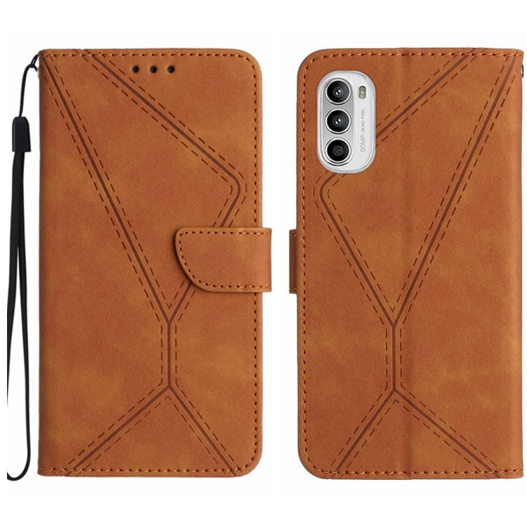 Stitching Embossed Leather Phone Case, For Motorola Moto E22 / E22i 4G, For Motorola Moto E22S / G22 4G, For Motorola Moto G52J, For Motorola Moto G Stylus 5G 2022