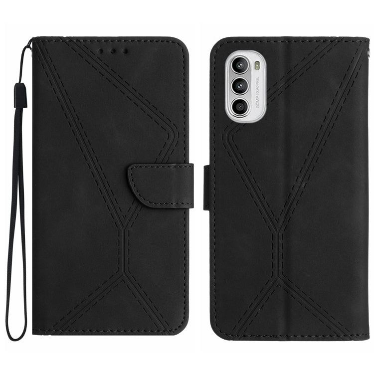 Stitching Embossed Leather Phone Case, For Motorola Moto E22 / E22i 4G, For Motorola Moto E22S / G22 4G, For Motorola Moto G52J, For Motorola Moto G Stylus 5G 2022