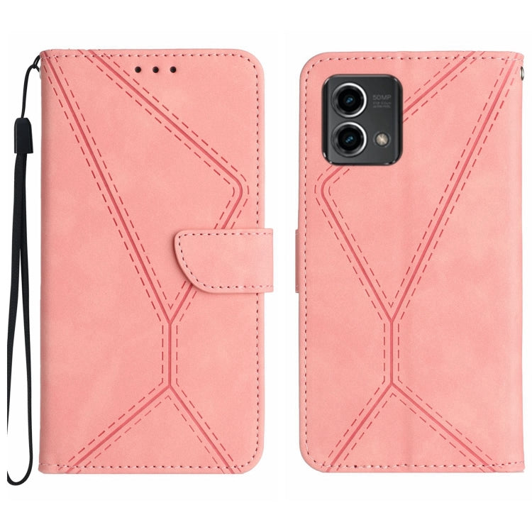 Stitching Embossed Leather Phone Case, For Motorola Moto G Stylus 5G 2023, For Motorola Edge 40 Pro 5G, For Moto G53 5G / G23 / G13 4G, For Motorola Moto E13 4G