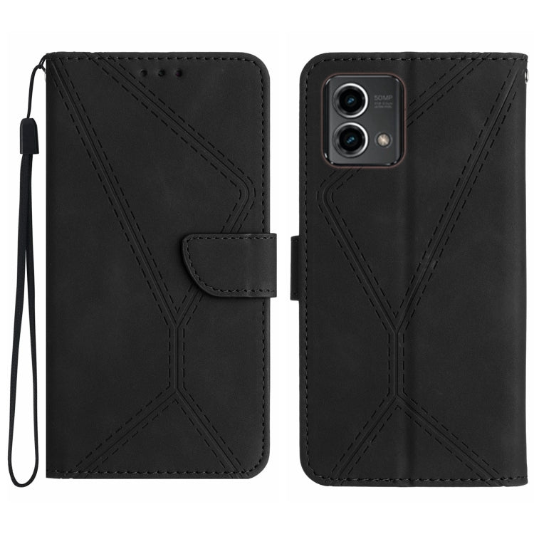Stitching Embossed Leather Phone Case, For Motorola Moto G Stylus 5G 2023, For Motorola Edge 40 Pro 5G, For Moto G53 5G / G23 / G13 4G, For Motorola Moto E13 4G