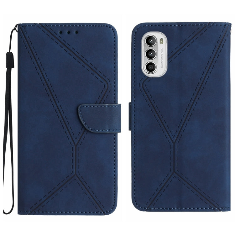 Stitching Embossed Leather Phone Case, For Motorola Moto G Stylus 4G 2022, For Motorola Moto G Power 2022