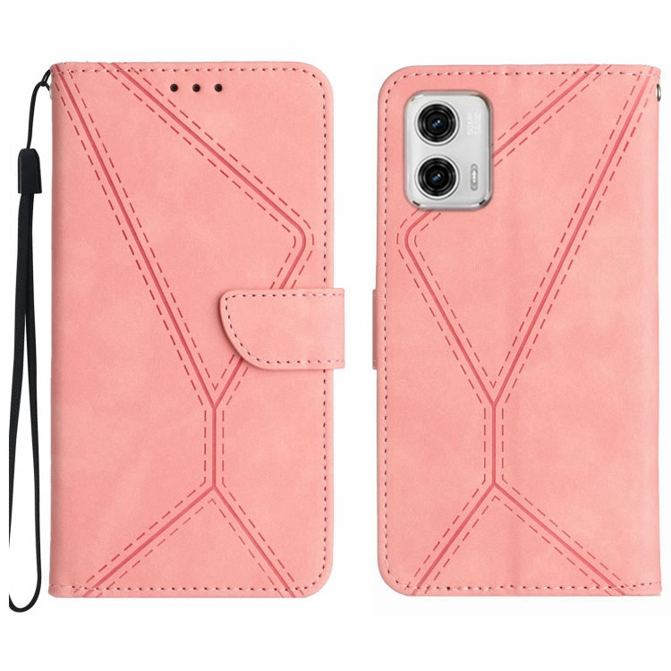 Stitching Embossed Leather Phone Case, For Motorola Moto G Stylus 5G 2023, For Motorola Edge 40 Pro 5G, For Moto G53 5G / G23 / G13 4G, For Motorola Moto E13 4G