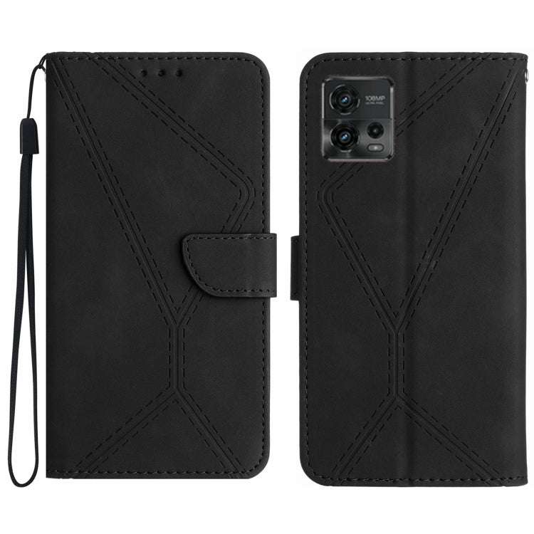 Stitching Embossed Leather Phone Case, For Motorola Moto G 5G 2023, For Motorola Moto G Play 2023, For Motorola Moto G72 4G, For Motorola Moto E22 / E22i 4G
