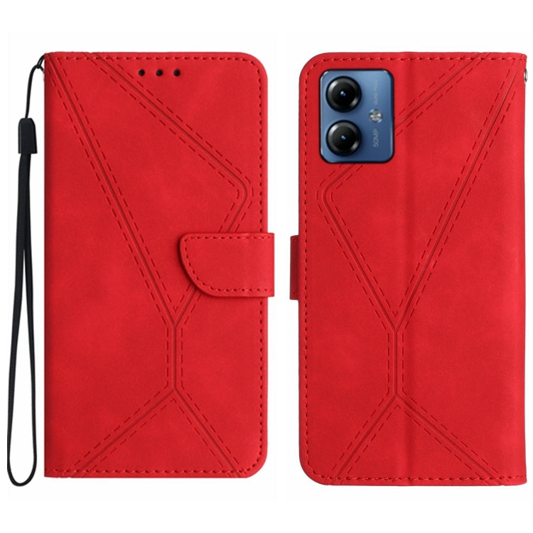 Stitching Embossed Leather Phone Case, For Motorola Edge 40 Neo, For Motorola Moto G14, For Motorola Edge 40, For Motorola Moto G Power 2023