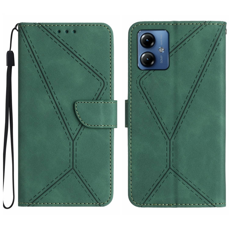 Stitching Embossed Leather Phone Case, For Motorola Edge 40 Neo, For Motorola Moto G14, For Motorola Edge 40, For Motorola Moto G Power 2023