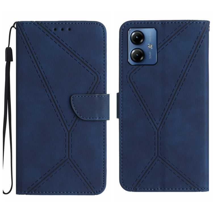 Stitching Embossed Leather Phone Case, For Motorola Edge 40 Neo, For Motorola Moto G14, For Motorola Edge 40, For Motorola Moto G Power 2023