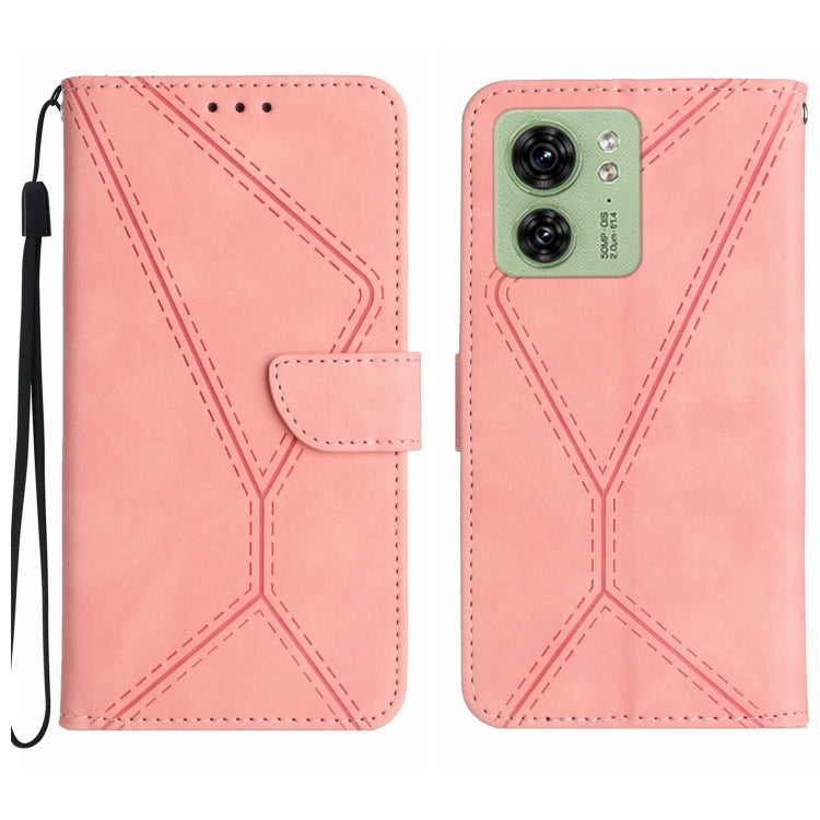 Stitching Embossed Leather Phone Case, For Motorola Edge 40 Neo, For Motorola Moto G14, For Motorola Edge 40, For Motorola Moto G Power 2023