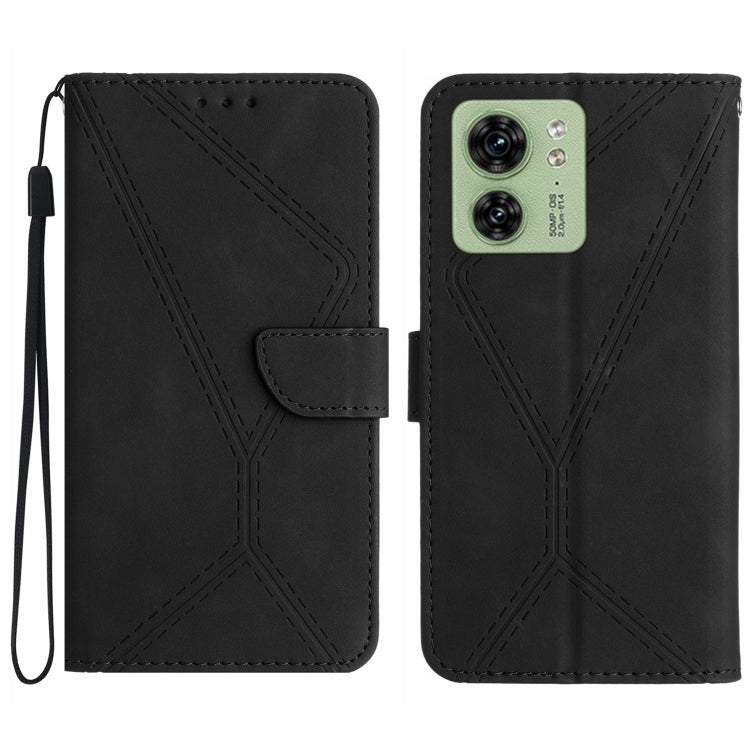 Stitching Embossed Leather Phone Case, For Motorola Edge 40 Neo, For Motorola Moto G14, For Motorola Edge 40, For Motorola Moto G Power 2023
