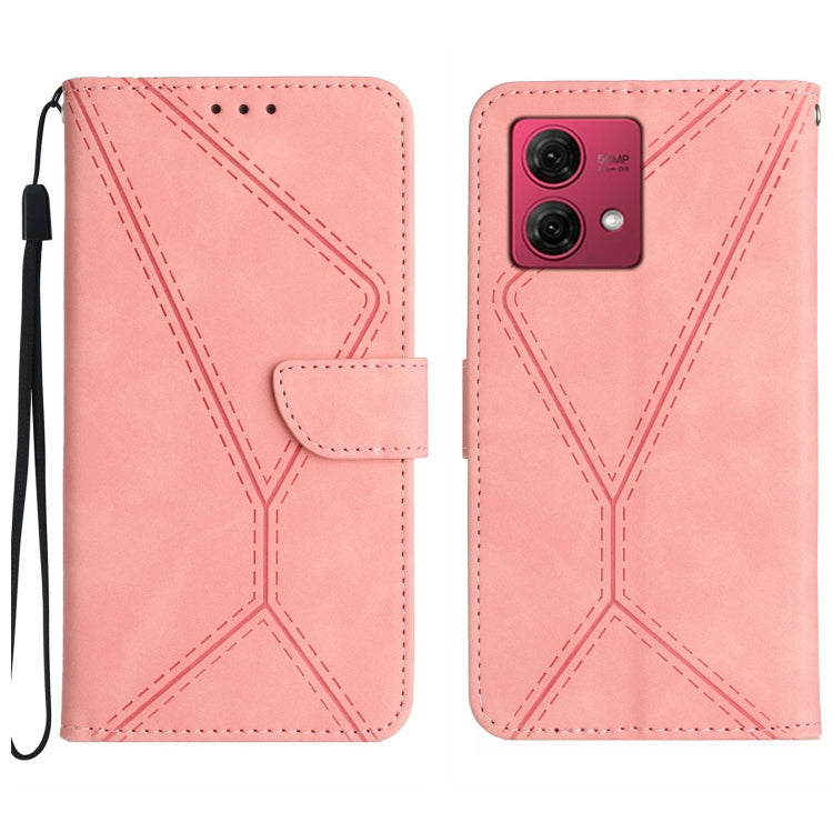 Stitching Embossed Leather Phone Case, For Motorola Edge 40 Neo, For Motorola Moto G14, For Motorola Edge 40, For Motorola Moto G Power 2023
