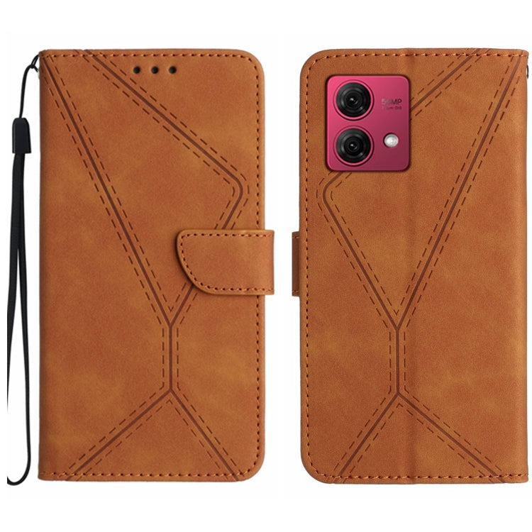 Stitching Embossed Leather Phone Case, For Motorola Edge 40 Neo, For Motorola Moto G14, For Motorola Edge 40, For Motorola Moto G Power 2023
