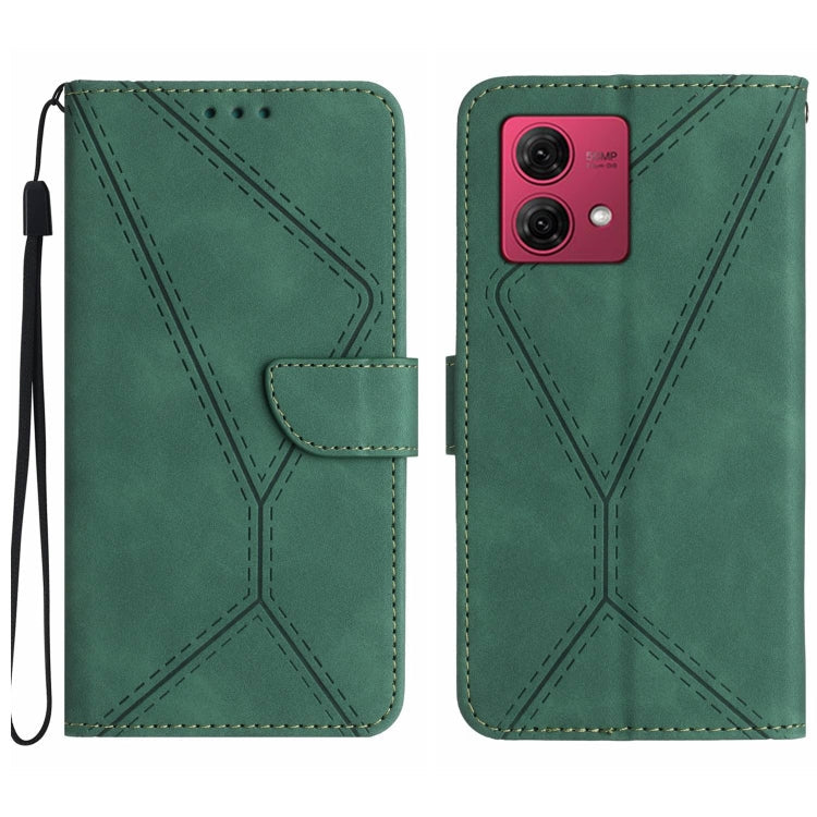 Stitching Embossed Leather Phone Case, For Motorola Edge 40 Neo, For Motorola Moto G14, For Motorola Edge 40, For Motorola Moto G Power 2023
