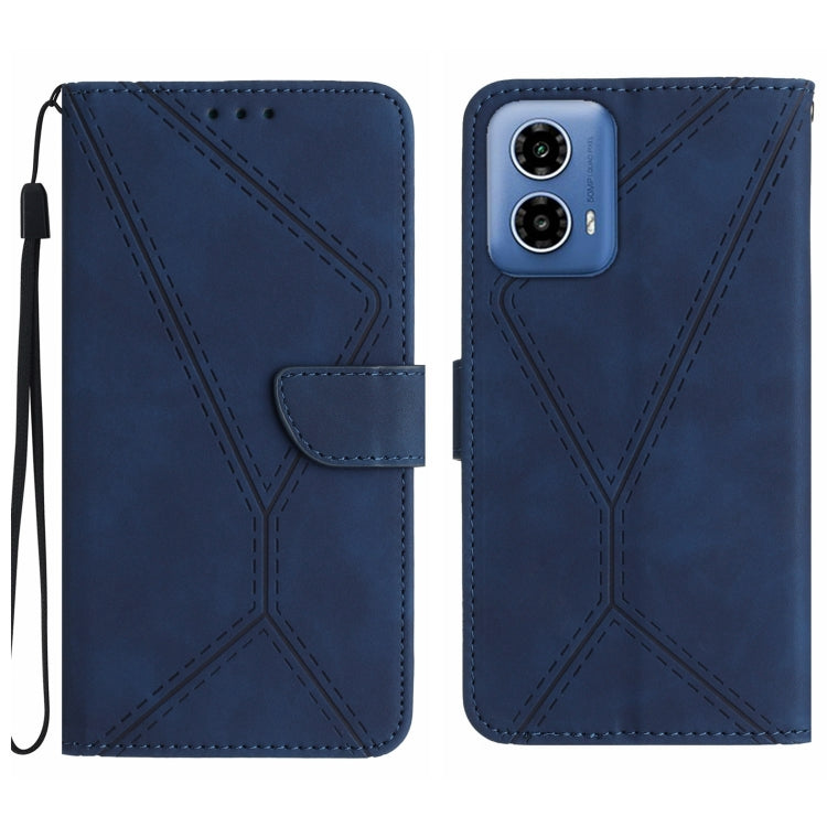 Stitching Embossed Leather Phone Case, For Motorola Moto G Stylus 5G 2024, For Motorola Moto G04 / G24, For Motorola Moto G34 5G, For Motorola Moto G Play 4G 2024