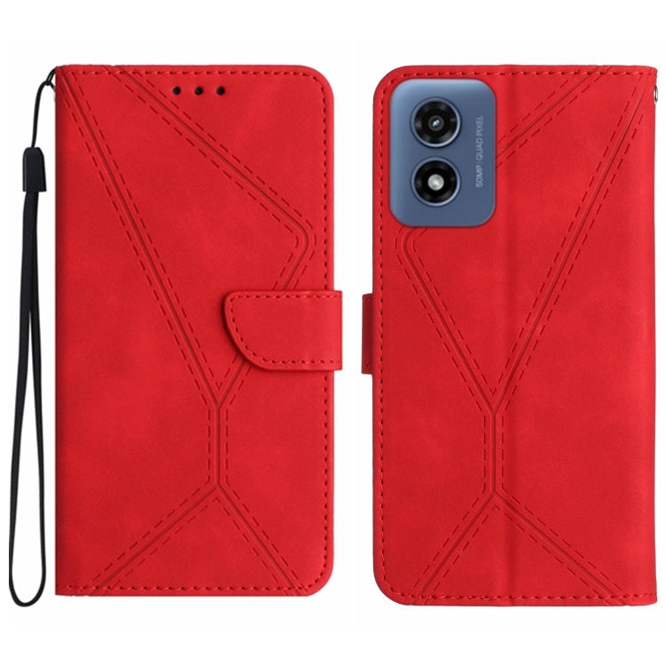 Stitching Embossed Leather Phone Case, For Motorola Edge 50 Neo, For Motorola Moto E14, For Motorola Moto G85 5G, For Motorola Edge 5G 2024