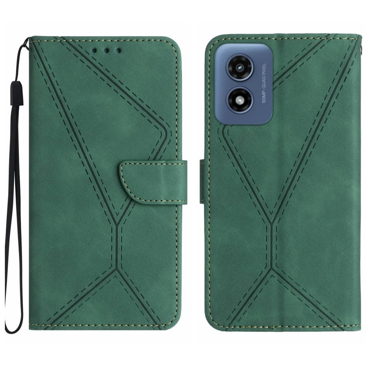 Stitching Embossed Leather Phone Case, For Motorola Edge 50 Neo, For Motorola Moto E14, For Motorola Moto G85 5G, For Motorola Edge 5G 2024