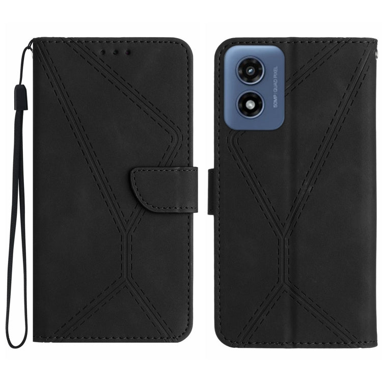 Stitching Embossed Leather Phone Case, For Motorola Edge 50 Neo, For Motorola Moto E14, For Motorola Moto G85 5G, For Motorola Edge 5G 2024