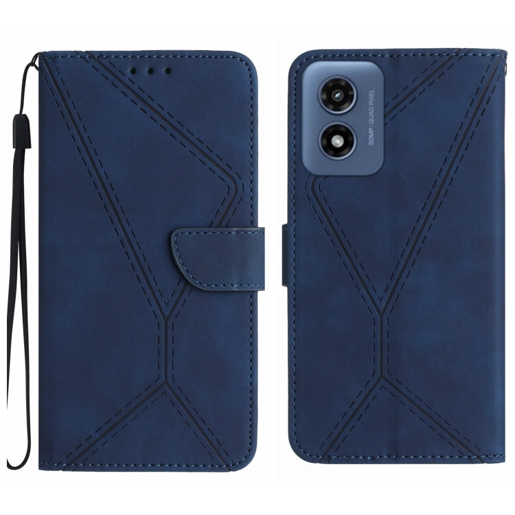 Stitching Embossed Leather Phone Case, For Motorola Edge 50 Neo, For Motorola Moto E14, For Motorola Moto G85 5G, For Motorola Edge 5G 2024