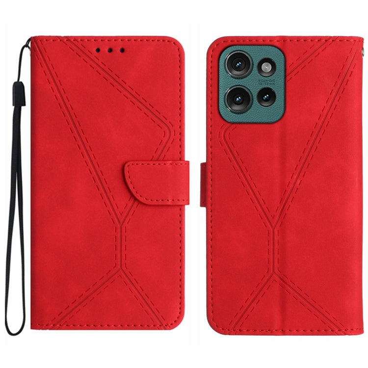 Stitching Embossed Leather Phone Case, For Motorola Edge 50 Neo, For Motorola Moto E14, For Motorola Moto G85 5G, For Motorola Edge 5G 2024