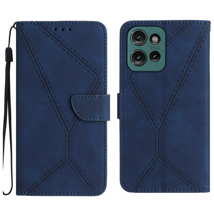 Stitching Embossed Leather Phone Case, For Motorola Edge 50 Neo, For Motorola Moto E14, For Motorola Moto G85 5G, For Motorola Edge 5G 2024