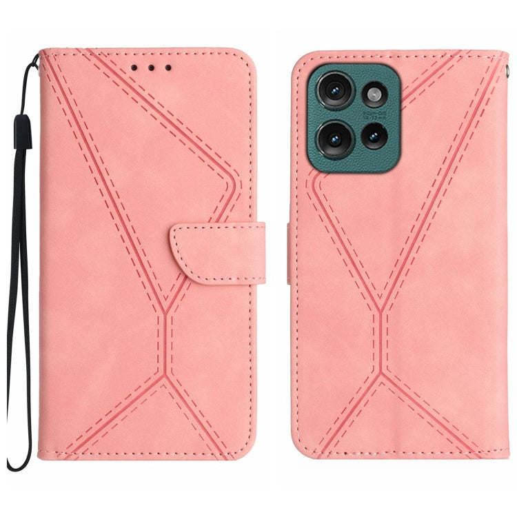 Stitching Embossed Leather Phone Case, For Motorola Moto G15, For Motorola Moto G 5G 2025, For Motorola Moto G Play 2025, For Motorola Moto G75 5G