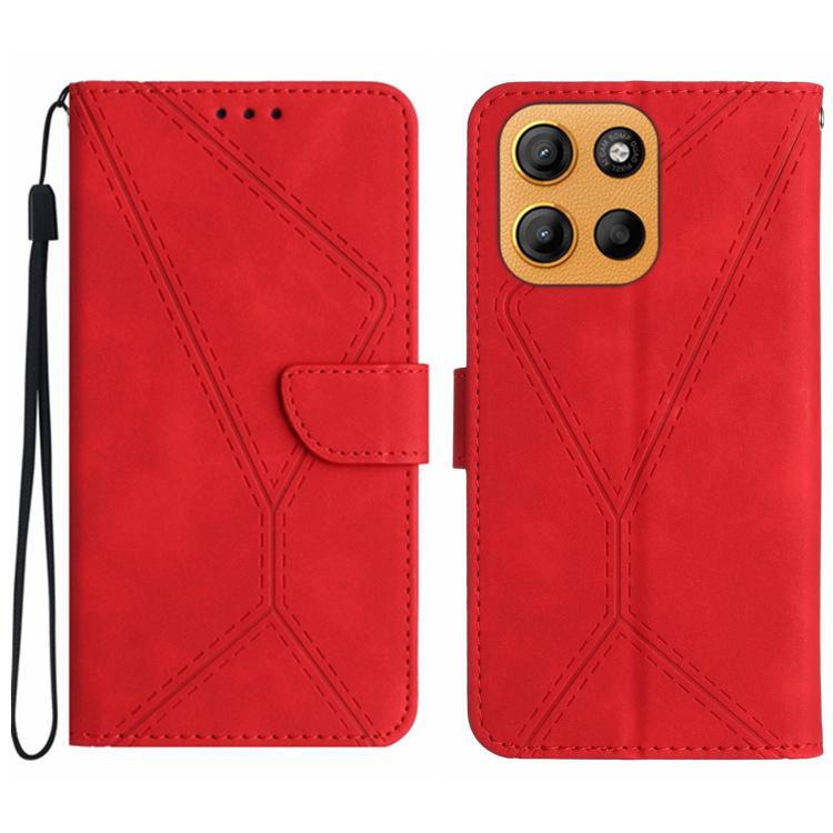 Stitching Embossed Leather Phone Case, For Motorola Moto G15, For Motorola Moto G 5G 2025, For Motorola Moto G Play 2025, For Motorola Moto G75 5G