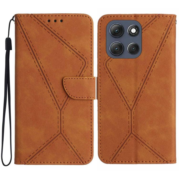 Stitching Embossed Leather Phone Case, For Motorola Edge 60 Neo 5G, For Motorola Moto G06 4G, For Motorola Moto G86 5G, For Motorola Moto G56 5G