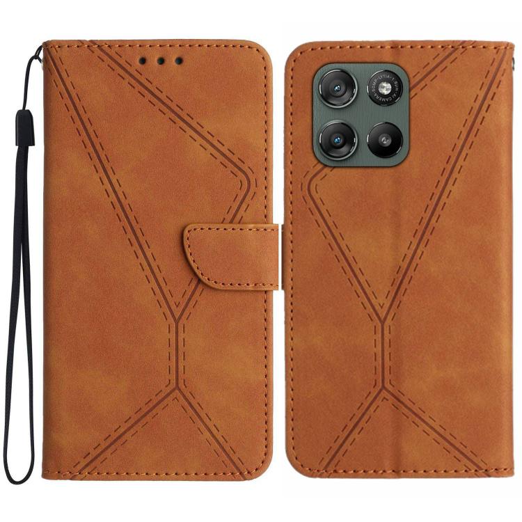 Stitching Embossed Leather Phone Case, For Motorola Edge 60 Neo 5G, For Motorola Moto G06 4G, For Motorola Moto G86 5G, For Motorola Moto G56 5G