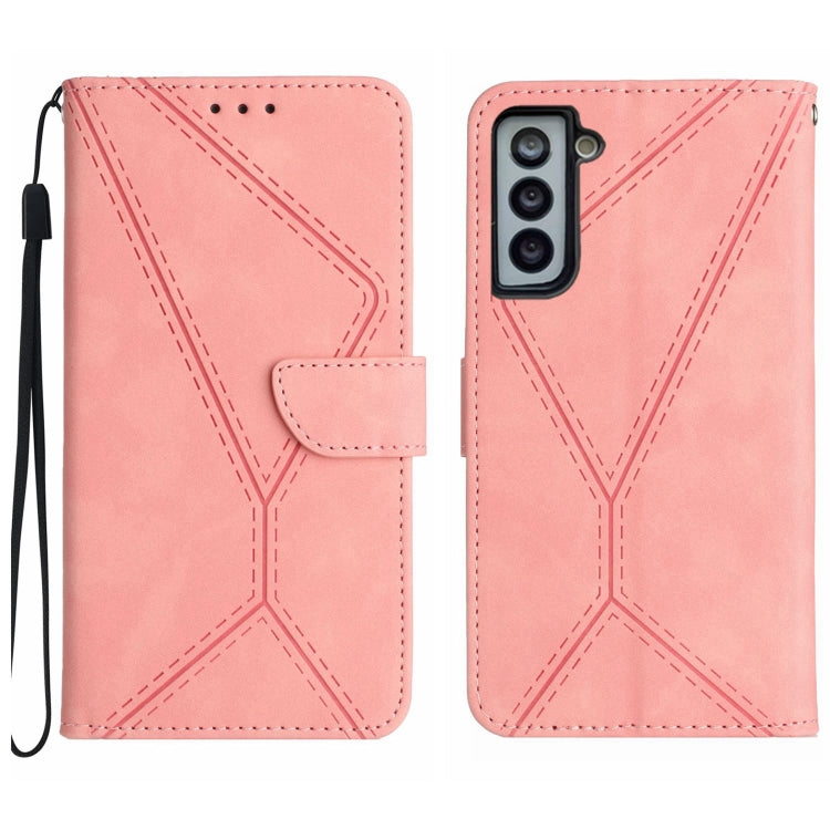 Stitching Embossed Leather Phone Case, For Samsung Galaxy S22 Ultra 5G, For Samsung Galaxy S21 5G, For Samsung Galaxy S21 FE 5G, For Samsung Galaxy S21+ 5G