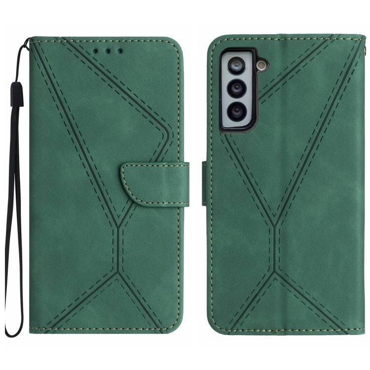 Stitching Embossed Leather Phone Case, For Samsung Galaxy S22 Ultra 5G, For Samsung Galaxy S21 5G, For Samsung Galaxy S21 FE 5G, For Samsung Galaxy S21+ 5G