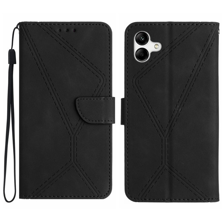Stitching Embossed Leather Phone Case, For Samsung Galaxy A03s 165.8mm, For Samsung Galaxy A03s 166mm, For Samsung Galaxy A04e / M04 4G, For Samsung Galaxy A10 / M10