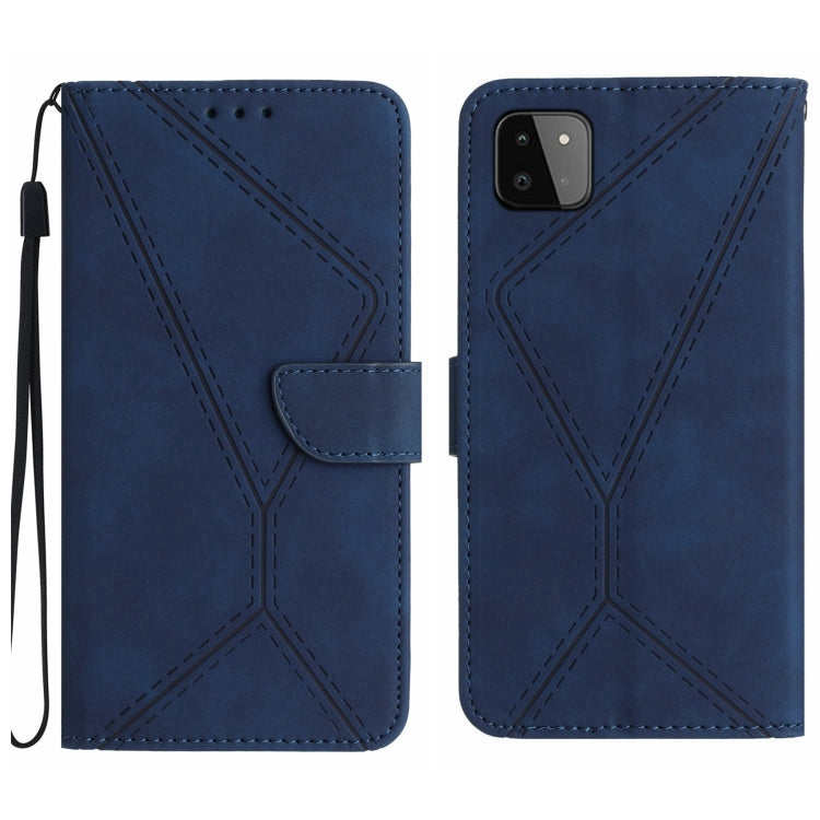 Stitching Embossed Leather Phone Case, For Samsung Galaxy A20 / A30, For Samsung Galaxy A20e / A10e, For Samsung Galaxy A22 4G, For Samsung Galaxy A22 5G