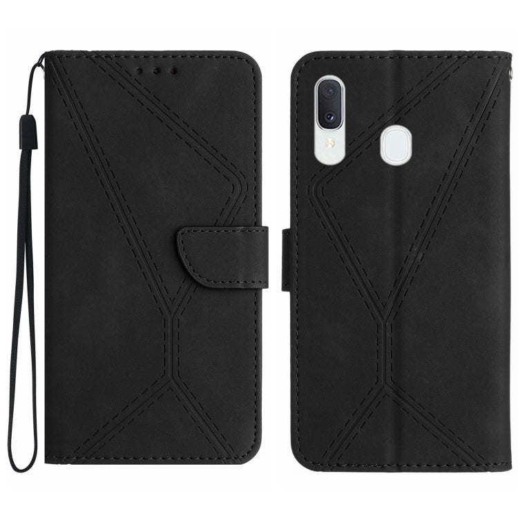Stitching Embossed Leather Phone Case, For Samsung Galaxy A33 5G, For Samsung Galaxy A34 5G, For Samsung Galaxy A40, For Samsung Galaxy A50 / A50s