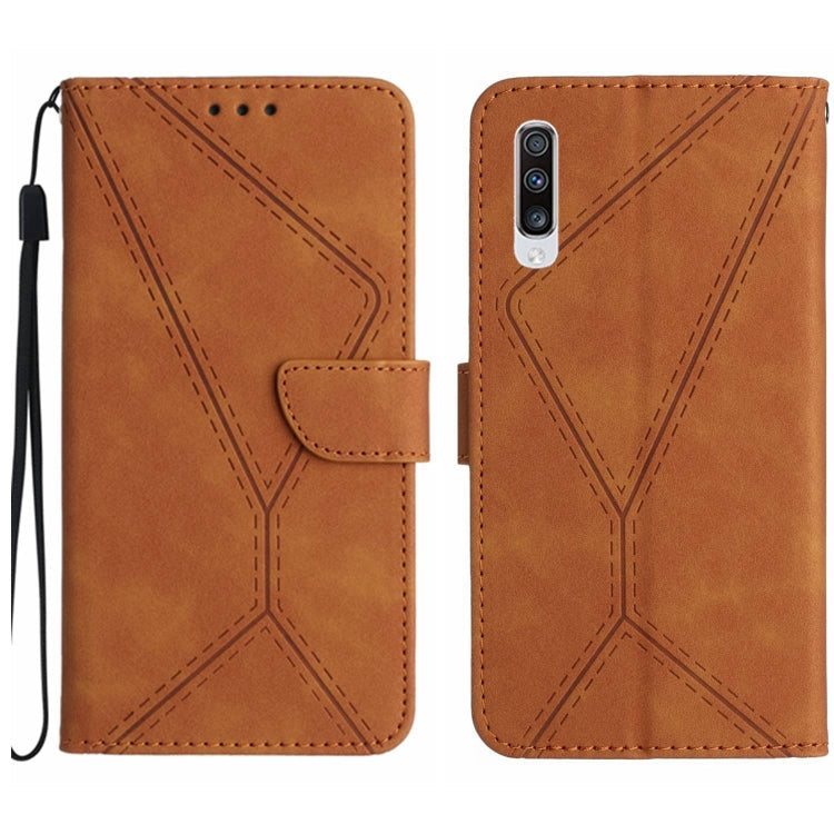 Stitching Embossed Leather Phone Case, For Samsung Galaxy A33 5G, For Samsung Galaxy A34 5G, For Samsung Galaxy A40, For Samsung Galaxy A50 / A50s