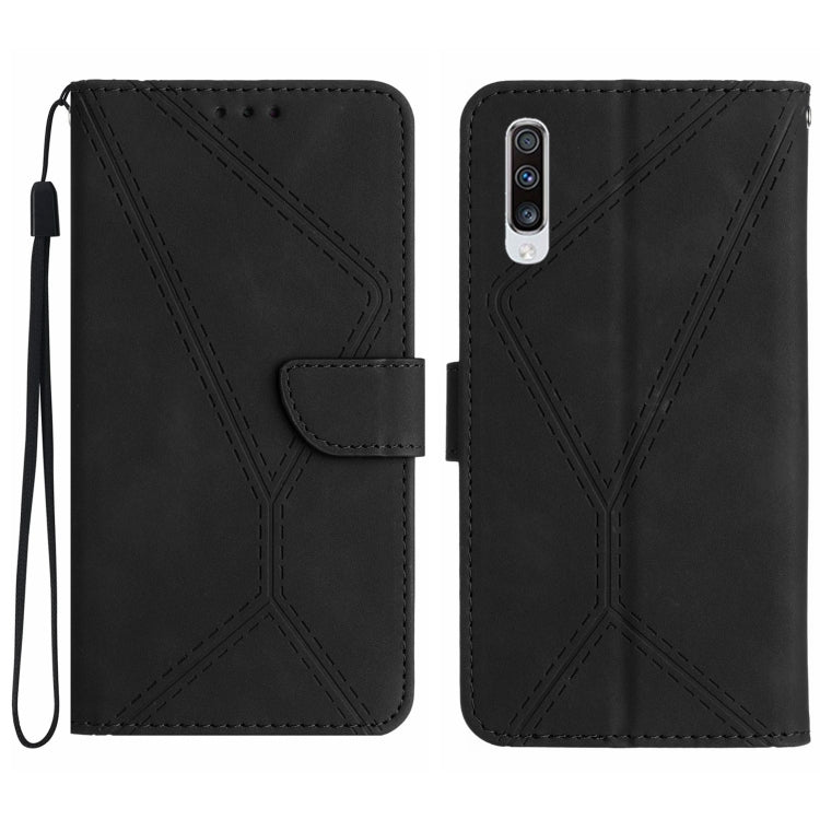 Stitching Embossed Leather Phone Case, For Samsung Galaxy A33 5G, For Samsung Galaxy A34 5G, For Samsung Galaxy A40, For Samsung Galaxy A50 / A50s