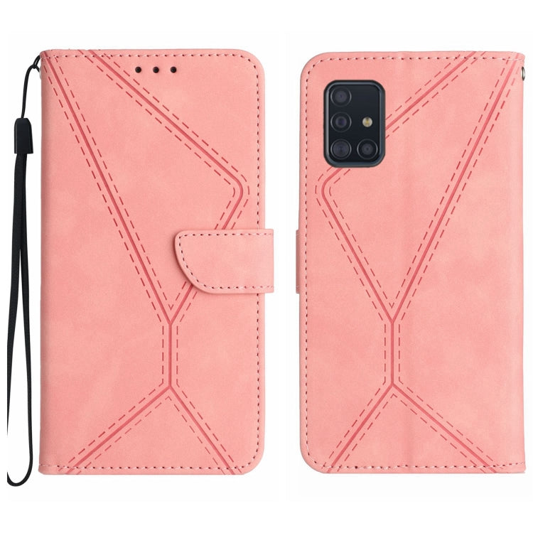 Stitching Embossed Leather Phone Case, For Samsung Galaxy A51 4G, For Samsung Galaxy A51 5G, For Samsung Galaxy A52 / A52s, For Samsung Galaxy A53 5G