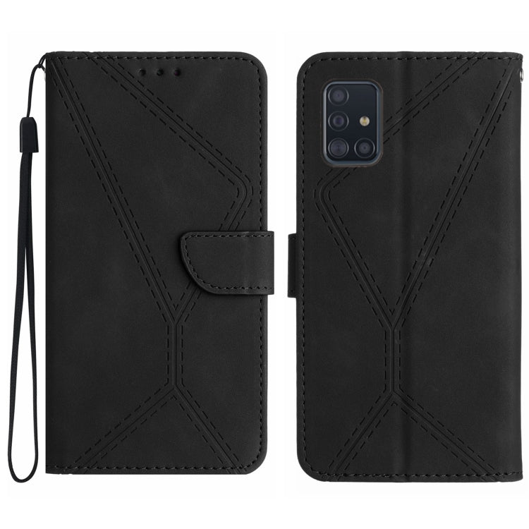 Stitching Embossed Leather Phone Case, For Samsung Galaxy A51 4G, For Samsung Galaxy A51 5G, For Samsung Galaxy A52 / A52s, For Samsung Galaxy A53 5G