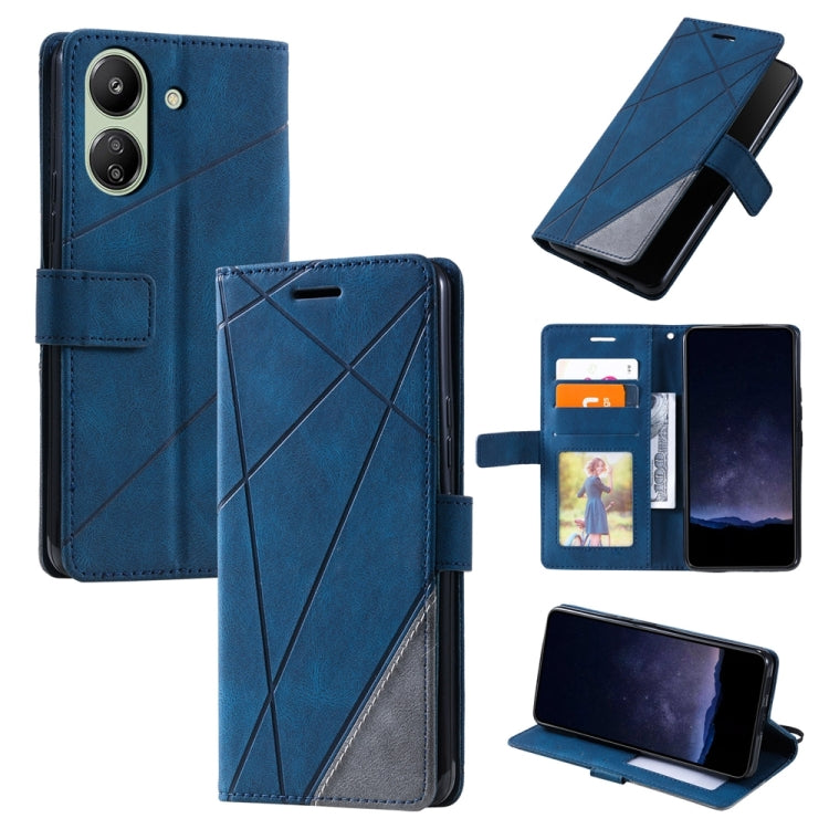 Skin Feel Splicing Leather Phone Case, For Xiaomi Redmi 13C, For Xiaomi Redmi Note 13 Pro+, For Xiaomi Redmi Note 13 Pro 5G, For Xiaomi 13T / Redmi K60 Ultra