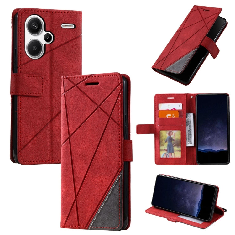 Skin Feel Splicing Leather Phone Case, For Xiaomi Redmi 13C, For Xiaomi Redmi Note 13 Pro+, For Xiaomi Redmi Note 13 Pro 5G, For Xiaomi 13T / Redmi K60 Ultra