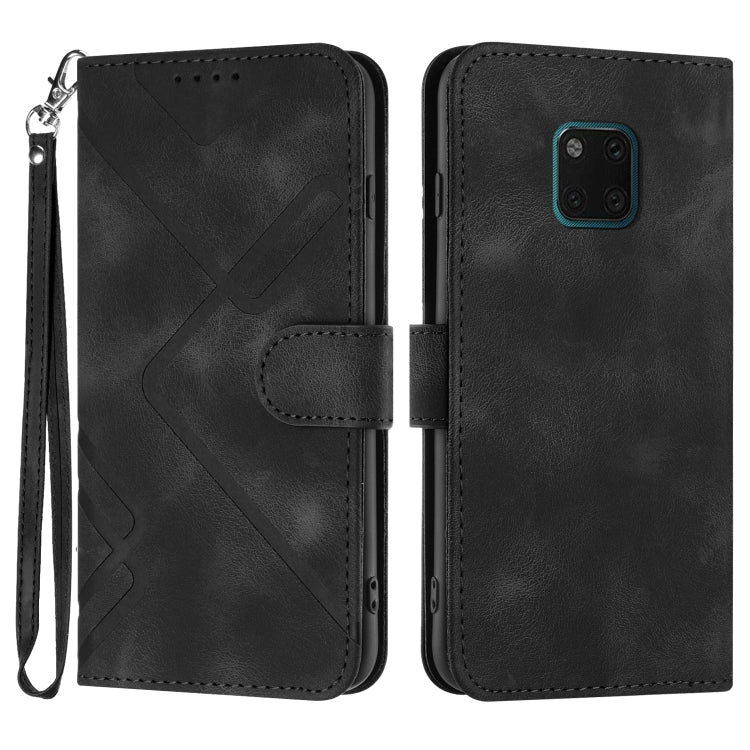 Line Pattern Skin Feel Leather Phone Case, For Huawei P smart 2019/nova lite 3, For Huawei Mate 20 Pro, For Huawei Mate 20 lite/Maimang 7, For Huawei P20 Pro