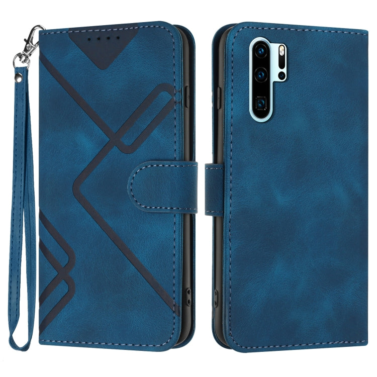 Line Pattern Skin Feel Leather Phone Case, For Huawei P smart 2019/nova lite 3, For Huawei Mate 20 Pro, For Huawei Mate 20 lite/Maimang 7, For Huawei P20 Pro