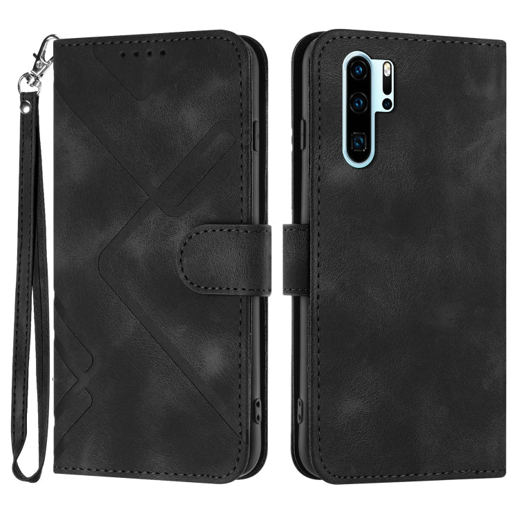 Line Pattern Skin Feel Leather Phone Case, For Huawei P smart 2019/nova lite 3, For Huawei Mate 20 Pro, For Huawei Mate 20 lite/Maimang 7, For Huawei P20 Pro