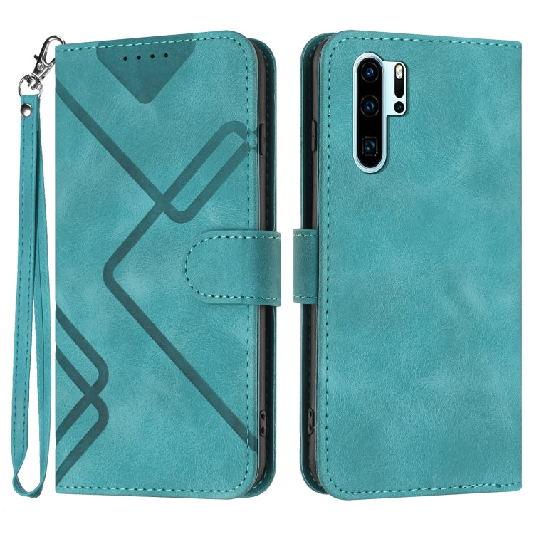 Line Pattern Skin Feel Leather Phone Case, For Huawei P smart 2019/nova lite 3, For Huawei Mate 20 Pro, For Huawei Mate 20 lite/Maimang 7, For Huawei P20 Pro