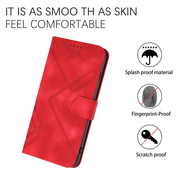 Line Pattern Skin Feel Leather Phone Case, For Huawei P60 / P60 Pro, For Huawei Enjoy 50 Pro / nova Y90, For Huawei Enjoy 50 / nova Y70, For Huawei Enjoy 20e